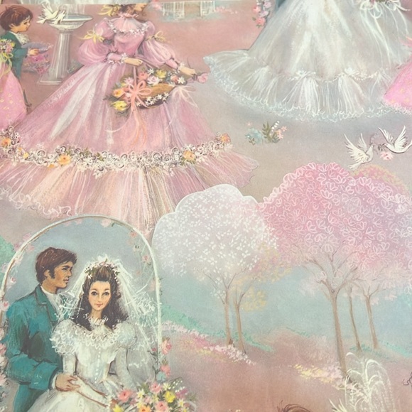 Vintage Gift Wrap : Wedding Themed - Picture 5 of 11